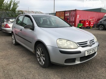 Location: Edinburgh - 2007 VOLKSWAGEN GOLF S 80 5 Door Hatchback REG: TEZ1067, Keys: No, MOT Expiry date: 12/03/2025, 1390 Petrol, 5 Speed Manual Petrol, Former Keepers: 3