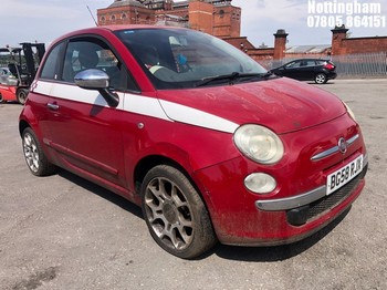 Location: Nottingham - 2008 FIAT 500 POP RHD 3 Door Hatchback REG: BG58RJX, Keys: No, MOT Expiry date: 10/03/2026, 1242 Petrol, 5 Speed Manual Petrol, Former Keepers: 4