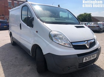 Location: Nottingham - 2010 VAUXHALL VIVARO 2700 CDTI SWB Panel Van REG: SC59PHV, Keys: No, MOT Expiry date: 10/12/2026, 1995 Diesel, 6 Speed Manual Diesel, Former Keepers: 6