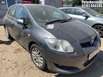 Location: Peterborough - 2007 TOYOTA AURIS TR VVT-I S-A 5 Door Hatchback REG: WR57KYT, Keys: No, MOT Expiry date: 09/08/2026, 1598 Petrol, 5 Speed Semi Auto Petrol, Former Keepers: 5