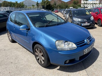 Location: Brentwood - 2005 VOLKSWAGEN GOLF GT FSI 3 Door Hatchback REG: GJ05HWY, Keys: No, MOT Expiry date: 14/05/2026, 1984 Petrol, 6 Speed Manual Petrol, Former Keepers: 5