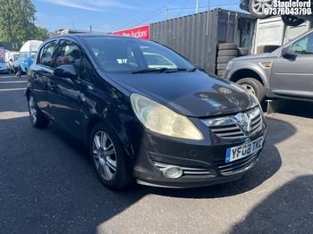 Location: Stapleford - 2008 VAUXHALL CORSA DESIGN 5 Door Hatchback REG: YF08TKC, Keys: Yes, MOT Expiry date: 06/12/2026, 1229 Petrol, 5 Speed Manual Petrol, Former Keepers: 5