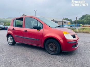 Location: Plymouth - 2006 RENAULT MODUS OASIS DCI 68 E4 5 Door Hatchback REG: WR56SXG, Keys: No, MOT Expiry date: 27/03/2026, 1461 Diesel, 5 Speed Manual Diesel, Former Keepers: 5