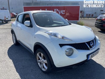 Location: South Wales - 2011 NISSAN JUKE ACENTA DCI 5 Door Hatchback REG: ND11KKM, Keys: No, MOT Expiry date: 09/12/2026, 1461 Diesel, 6 Speed Manual Diesel, Former Keepers: 7