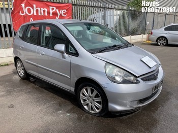 NOTE: ATF Registered Buyers ONLY - Location: Hayes - 2008 HONDA JAZZ SE CVT 5 Door Hatchback REG: OE08RWL, Keys: No, 1339 Petrol, Variable Speed Auto Petrol, Former Keepers: 2