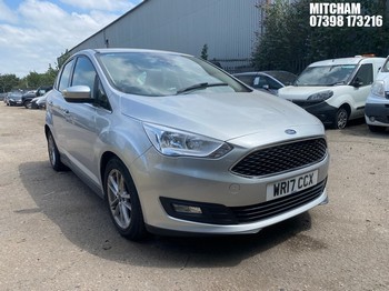 Location: MITCHAM - 2017 FORD C-MAX ZETEC TURBO MPV REG: WR17CCX, 999cc PETROL, 6 SPEED MANUAL PETROL, Former Keepers: 2, Keys: No, MOT: Expiry date07/03/2027