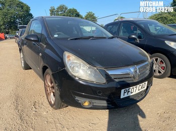 Location: Mitcham - 2007 VAUXHALL CORSA SXI 3 Door Hatchback REG: PF07CAO, Keys: No, MOT Expiry date: 12/04/2026, 1229 Petrol, 5 Speed Manual Petrol, Former Keepers: 6