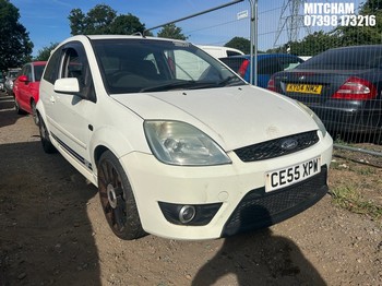 Location: Mitcham - 2005 FORD FIESTA ST 3 Door Hatchback REG: CE55XPW, Keys: No, MOT Expiry date: 12/04/2025, 1999 Petrol, 5 Speed Manual Petrol, Former Keepers: 8