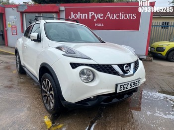 Location: Hull - 2017 NISSAN JUKE TEKNA CVT 5 Door Hatchback REG: EGZ5955, Keys: Yes, MOT Expiry date: 03/02/2026, 1598 Petrol, Variable Speed Auto Petrol, Former Keepers: 4