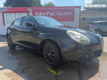 Location: Hull - 2010 ALFA ROMEO GIULIETTA LUSSO M-AIR TB 5 Door Hatchback REG: YR60PKD, Keys: No, MOT Expiry date: 17/02/2026, 1368 Petrol, 6 Speed Manual Petrol, Former Keepers: 7