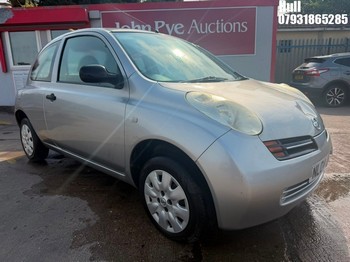 Location: Hull - 2004 NISSAN MICRA E 3 Door Hatchback REG: NL04JRX, Keys: No, MOT Expiry date: 03/04/2026, 998 Petrol, 5 Speed Manual Petrol, Former Keepers: 5
