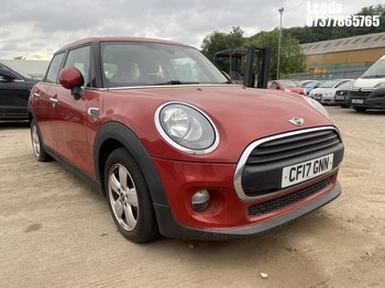Location: Leeds - 2017 MINI ONE 5 Door Hatchback REG: CF17GNN, Keys: No, MOT Expiry date: 23-07-2025, 1198 Petrol, 6 Speed Manual Petrol, Former Keepers: 2