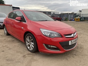 Location: Leeds - 2014 VAUXHALL ASTRA SRI 5 Door Hatchback REG: DL14WDE, Keys: No, MOT Expiry date: 23-06-2026, 1598 Petrol, 5 Speed Manual Petrol, Former Keepers: 11