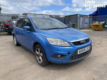 Location: Leeds - 2009 FORD FOCUS ZETEC 100 5 Door Hatchback REG: GU59LVZ, Keys: No, MOT Expiry date: 03-03-2026, 1596 Petrol, 5 Speed Manual Petrol, Former Keepers: 6