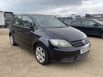 Location: Leeds - 2007 VOLKSWAGEN GOLF PLUS SE TDI 5 Door Hatchback REG: YE57APF, Keys: No, MOT Expiry date: 23-09-2025, 1896 Diesel, 5 Speed Manual Diesel, Former Keepers: 4