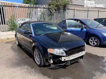Location: Hayes - 2008 AUDI A4 CABRIOLET TDI A Convertible REG: AA08KCF, Keys: No, MOT Expiry date: 02/12/2026, 1986 Diesel, 7 Speed Auto Diesel, Former Keepers: 7