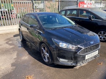 Location: Hayes - 2015 FORD FOCUS ZETEC 5 Door Hatchback REG: FG15LXA, Keys: No, MOT Expiry date: 14/01/2026, 999 Petrol, 6 Speed Manual Petrol, Former Keepers: 4