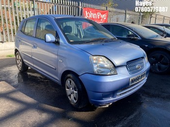 Location: Hayes - 2007 KIA PICANTO LX AUTO 5 Door Hatchback REG: NH56BYO, Keys: No, MOT Expiry date: 22/08/2025, 1086 Petrol, AUTO, Former Keepers: 9