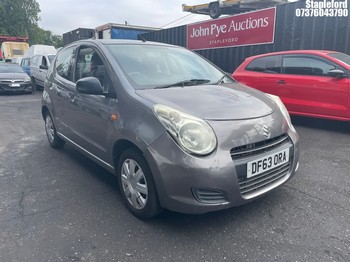 Location: Stapleford - 2014 SUZUKI ALTO SZ 5 Door Hatchback REG: DF63ORA, Keys: Yes, MOT Expiry date: 17/05/2027, 996 Petrol, 5 Speed Manual Petrol, Former Keepers: 7