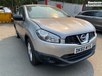 Location: Manchester - 2010 NISSAN QASHQAI ACENTA DCI 5 Door Hatchback REG: DK60WYS, 1461 Diesel, 6 Speed Manual Diesel, Former Keepers: 8, Keys: No, MOT Expiry date: 24/10/2026