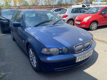 Location: Manchester - 2004 BMW 316TI ES COMPACT AUTO 3 Door Hatchback REG: PE04GDK, 1796 Petrol, 5 Speed Auto Petrol, Former Keepers: 5, Keys: No, MOT Expiry date: 04/08/2025