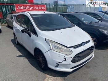 Location: Belvedere - 2013 FORD B-MAX TITANIUM TURBO MPV REG: GL62UCC, Keys: No, MOT Expiry date: 20/11/2025, 998 Petrol, 5 Speed Manual Petrol, Former Keepers: 7