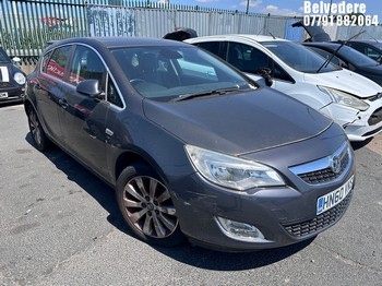 Location: Belvedere - 2010 VAUXHALL ASTRA ELITE CDTI 5 Door Hatchback REG: HN60VNS, Keys: No, MOT Expiry date: 24/09/2025, 1686 Diesel, 6 Speed Manual Diesel, Former Keepers: 4