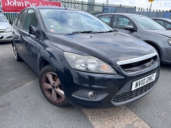 Location: Belvedere - 2010 FORD FOCUS ZETEC 100 5 Door Hatchback REG: WV10OMC, Keys: No, MOT Expiry date: 11/07/2026, 1596 Petrol, 5 Speed Manual Petrol, Former Keepers: 5