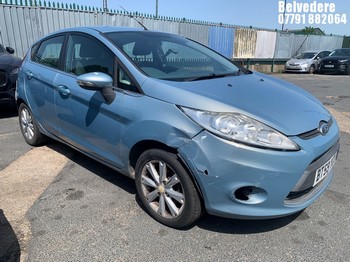 Location: Belvedere - 2010 FORD FIESTA ZETEC 5 Door Hatchback REG: BT59YGV, Keys: No, MOT Expiry date: 09.09.2026, 1242 Petrol, 5 Speed Manual Petrol, Former Keepers: 5