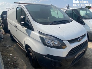 Location: Belvedere - 2015 FORD TRANSIT CUSTOM 270 ECO-TE Panel Van REG: YT65ZDW, Keys: No, MOT Expiry date: 27/10/2026, 2198 Diesel, 6 Speed Manual Diesel, Former Keepers: 5