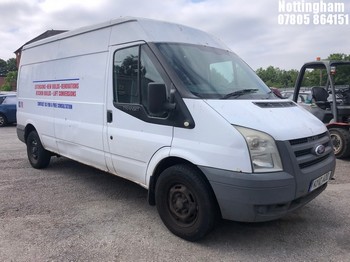 Location: Nottingham - 2010 FORD TRANSIT 115 T350L FWD Panel Van REG: KY10ADO, Keys: No, MOT Expiry date: 03/08/2026, 2198 Diesel, 6 Speed Manual Diesel, Former Keepers: 6