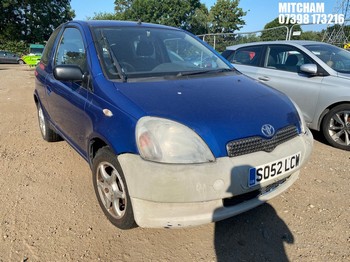 Location: Mitcham - 2003 TOYOTA YARIS COLOUR COLL. VVTI 3 Door Hatchback REG: SO52LCW, Keys: No, MOT Expiry date: 04/03/2025, 1299 Petrol, 5 Speed Manual Petrol, Former Keepers: 5
