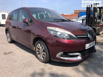 Location: Nottingham - 2014 RENAULT GRAND SCENIC DY-QUE T-T D MPV REG: LL64HVV, Keys: No, MOT Expiry date: 19/07/2025, 1461 Diesel, 6 Speed Semi Auto Diesel, Former Keepers: 3