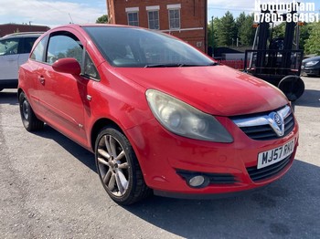 Location: Nottingham - 2007 VAUXHALL CORSA SXI 3 Door Hatchback REG: MJ57RKO, Keys: No, MOT Expiry date: 27/04/2026, 1229 Petrol, 5 Speed Manual Petrol, Former Keepers: 10