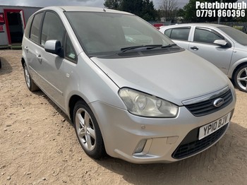 Location: Peterborough - 2010 FORD C-MAX ZETEC TD 115 MPV REG: YP10BJV, Keys: No, MOT Expiry date: 19/11/2025, 1753 Diesel, 5 Speed Manual Diesel, Former Keepers: 5