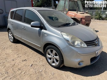 Location: Peterborough - 2009 NISSAN NOTE N-TEC AUTO MPV REG: LS59VUE, Keys: No, MOT Expiry date: 22/10/2026, 1598 Petrol, 4 Speed Auto Petrol, Former Keepers: 6