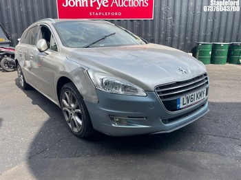 Location: Stapleford - 2011 PEUGEOT 508 ALLURE SW HDI AUTO Estate REG: LV61KMY, Keys: No, MOT Expiry date: 29/10/2026, 1997 Diesel, 6 Speed Auto Diesel, Former Keepers: 3