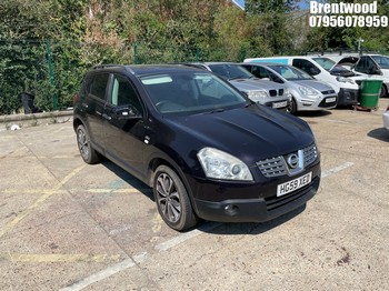 Location: Brentwood - 2009 NISSAN QASHQAI N-TEC CVT 5 Door Hatchback REG: HG59XED, Keys: No, MOT Expiry date: 10/12/2025, 1997 Petrol, Variable Speed Auto Petrol, Former Keepers: 5