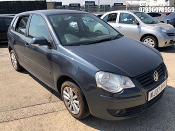 Location: Brentwood - 2007 VOLKSWAGEN POLO S 70 5 Door Hatchback REG: WJ07BVH, Keys: No, MOT Expiry date: 16.09.2026, 1198 Petrol, 5 Speed Manual Petrol, Former Keepers: 4