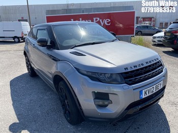 Location: South Wales - 2012 LAND ROVER RANGE ROVER EVOQUE DYNAMI Coupe REG: KV12BEY, Keys: No, MOT Expiry date: 22/10/2024, 2179 Diesel, 6 Speed Manual Diesel, Former Keepers: 6