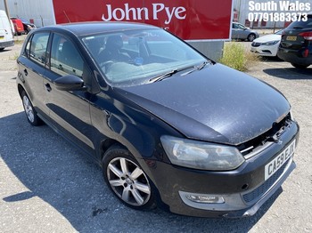 Location: South Wales - 2009 VOLKSWAGEN POLO SE TDI 75 5 Door Hatchback REG: CA59EJX, Keys: No, MOT Expiry date: 23/11/2024, 1598 Diesel, 5 Speed Manual Diesel, Former Keepers: 8