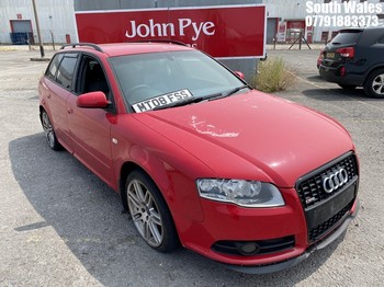 Location: South Wales - 2008 AUDI A4 S LINE SE TDI Estate REG: MT08FSS, Keys: No, MOT Expiry date: 17/06/2026, 1986 Diesel, 6 Speed Manual Diesel, Former Keepers: 6