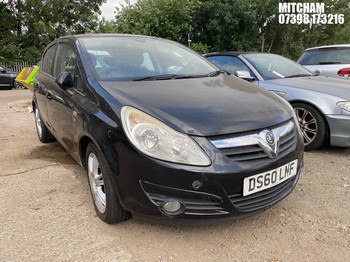 Location: Mitcham - 2010 VAUXHALL CORSA SE 5 Door Hatchback REG: DS60LNF, Keys: No, MOT Expiry date: 02/11/2026, 1398 Petrol, 5 Speed Manual Petrol, Former Keepers: 6