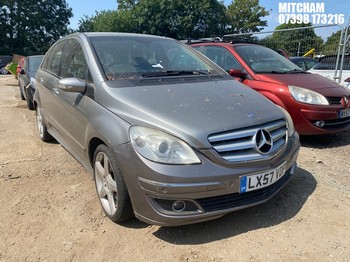Location: Mitcham - 2007 MERCEDES B200 TURBO CVT MPV REG: LX57VDP, Keys: No, MOT Expiry date: 12/06/2026, 2035 Petrol, Variable Speed Auto Petrol, Former Keepers: 7