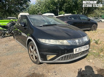 Location: Mitcham - 2007 HONDA CIVIC ES I-CTDI 5 Door Hatchback REG: RJ57YFN, Keys: No, MOT Expiry date: 20/11/2025, 2204 Diesel, 6 Speed Manual Diesel, Former Keepers: 4