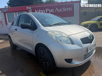 Location: Hull - 2007 TOYOTA YARIS T2 3 Door Hatchback REG: FE07HVN, Keys: No, MOT Expiry date: 20/4/2027, 998 Petrol, 5 Speed Manual Petrol, Former Keepers: 8