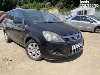 Location: Leeds - 2012 VAUXHALL ZAFIRA DESIGN NAV CDTI EC MPV REG: FV62KWF, Keys: No, MOT Expiry date: 10-10-2024, 1686 Diesel, 6 Speed Manual Diesel, Former Keepers: 2