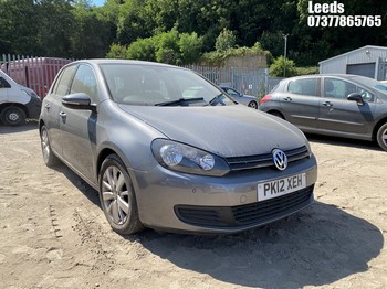 Location: Leeds - 2012 VOLKSWAGEN GOLF MATCH TDI 5 Door Hatchback REG: PK12XEH, Keys: No, MOT Expiry date: 31-07-2024, 1598 Diesel, 5 Speed Manual Diesel, Former Keepers: 5