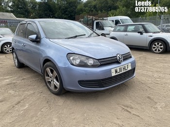 Location: Leeds - 2011 VOLKSWAGEN GOLF MATCH TSI 5 Door Hatchback REG: MJ11HLF, Keys: No, MOT Expiry date: 29-07-2026, 1390 Petrol, 6 Speed Manual Petrol, Former Keepers: 7