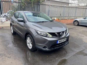 Location: Hayes - 2015 NISSAN QASHQAI ACENTA DIG-T 5 Door Hatchback REG: NA15XFB, 1197cc Petrol, 6 Speed Manual Petrol, Former Keepers: 1, Keys: Yes, MOT Expiry date: 04/07/2026